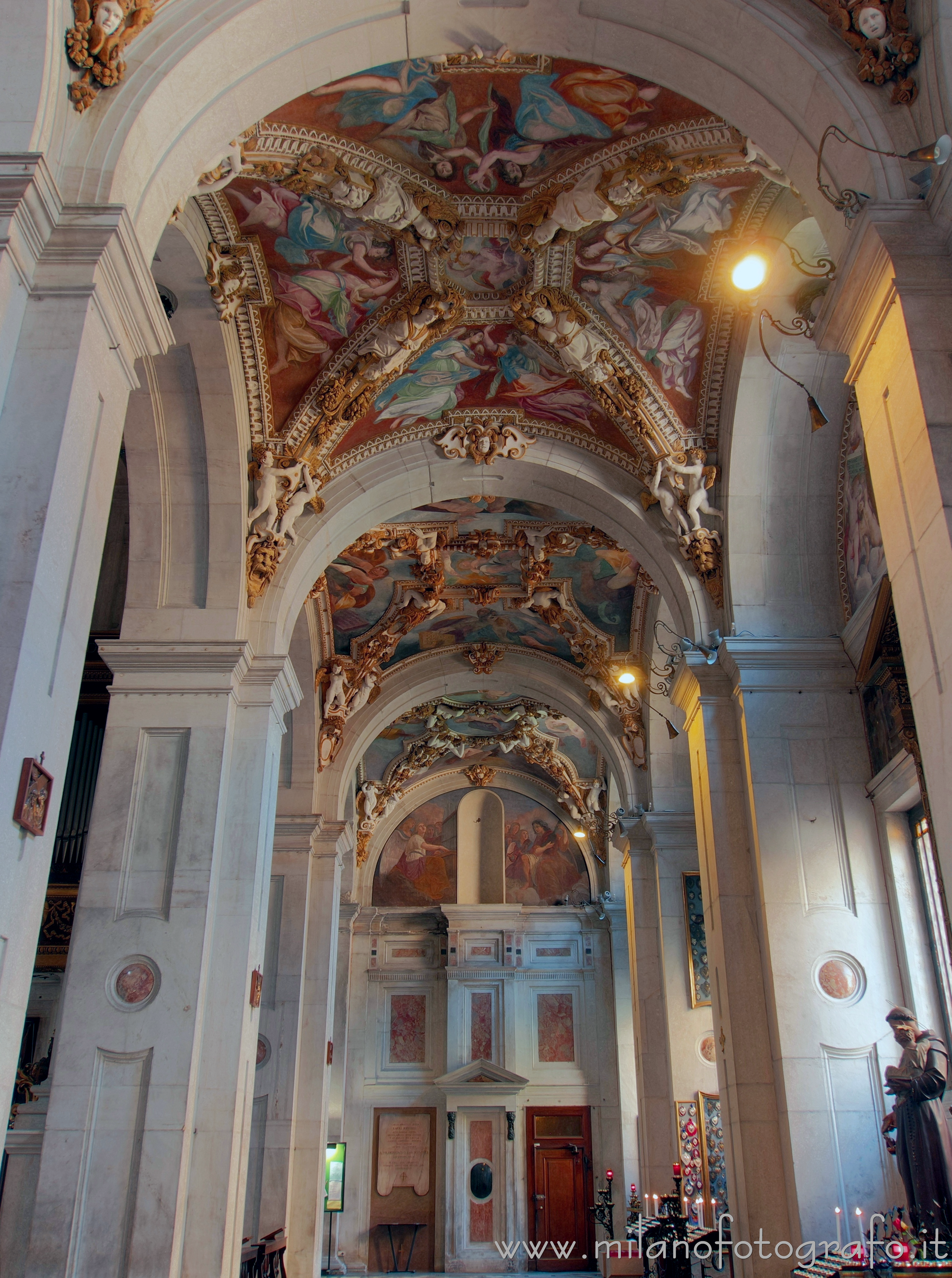 Milan (Italy) - Left lateral nave of the Church of Santa Maria dei Miracoli